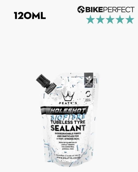 PEATY'S Scellant tubeless Holeshot BioFibre 120 ml